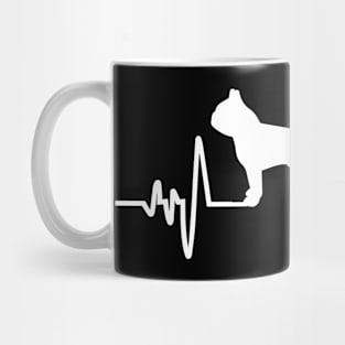 Boston Terrier Heartbeat For Dog Lovers Mug